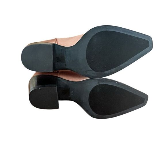 Jeffrey Campbell Dagget Rose Gold Satin Cowboy Boots | Size 6.5 - Picture 6 of 11